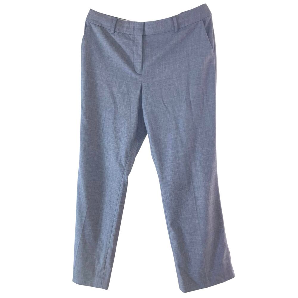 Talbots Light Blue Sharkskin Straight-leg Suit Pants- size 14P - Picture 2 of 13